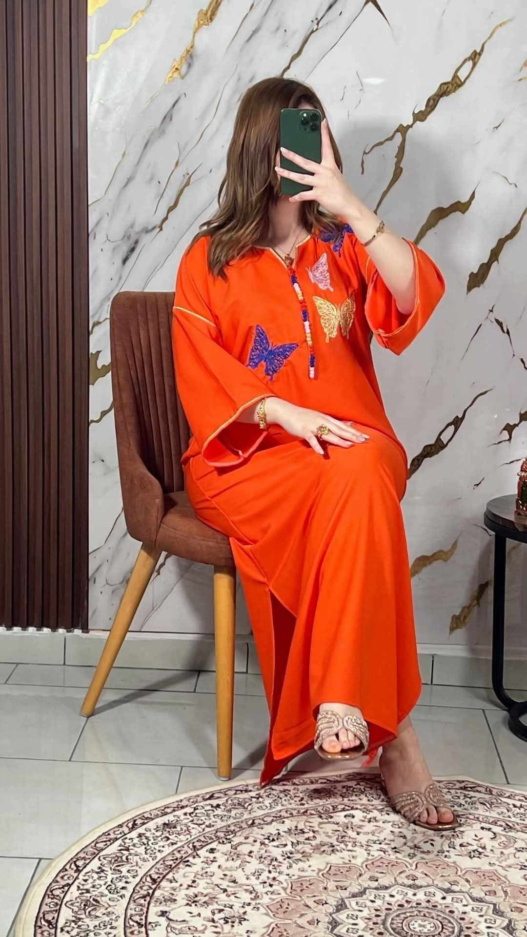 Robe papillon crepe