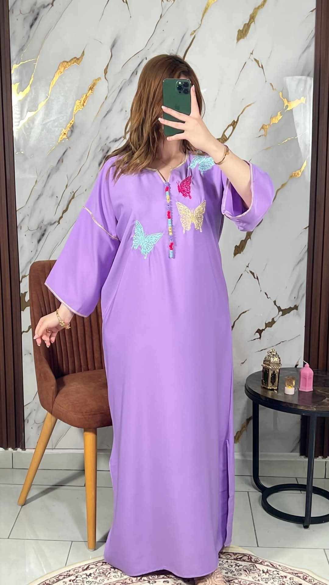 Robe papillon crepe