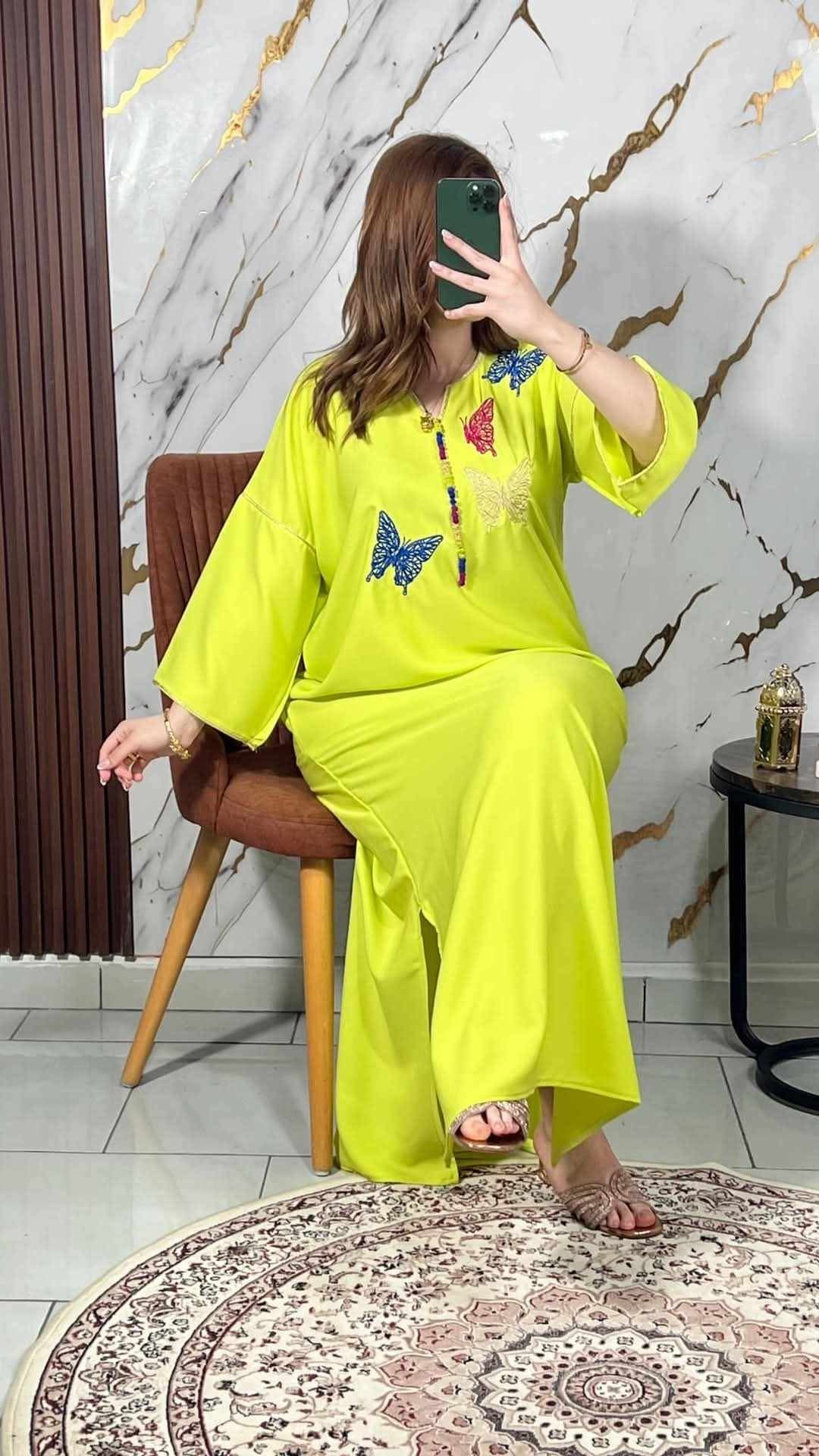 Robe papillon crepe