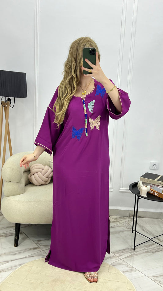 Robe papillon crepe