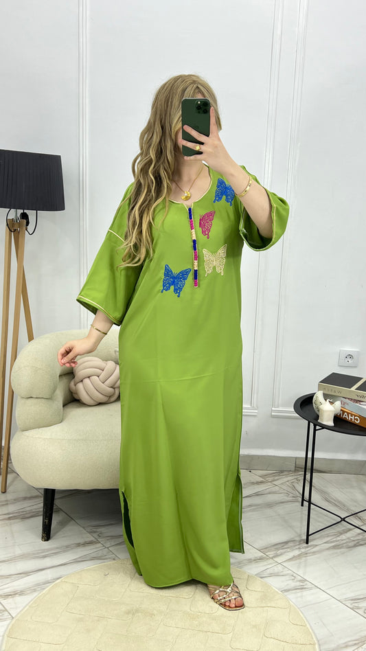Robe papillon crepe